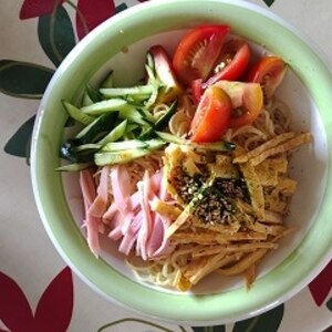 好きな具材でお弁当冷やし中華（麺にレタス入り）